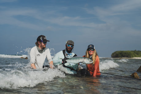 Flugfiske på Maldiverna med Emelie Björkman
